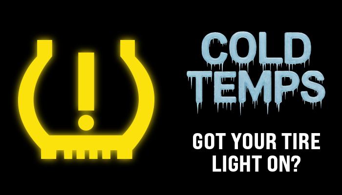 Black background with yellow Tire Pressure Light in yellow